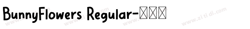 BunnyFlowers Regular字体转换
